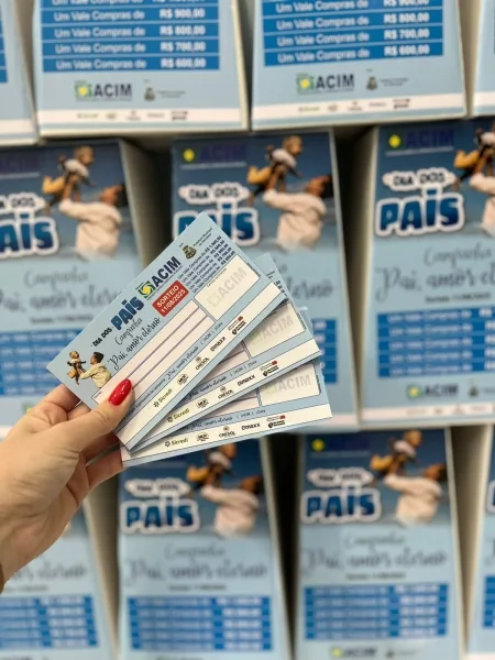 Com sorteio de R$ 4 mil em vale-compras, ACIM lança campanha 'Pai, Amor Eterno'