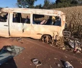 Grave acidente com van deixa um morto e vários feridos em Marechal Rondon