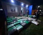 Polícia prende traficante com fuzil e 2800 kg de maconha no Paraguai, na fronteira com Guaíra e Mercedes