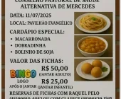 Pastoral da Saúde realiza jantar e bingo de 30 anos nesta sexta em Mercedes