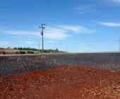 Lavoura pega fogo no interior de Mercedes