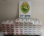 Morador de Guaíra é flagrado com cigarros contrabandeados na rodoviária de Palotina