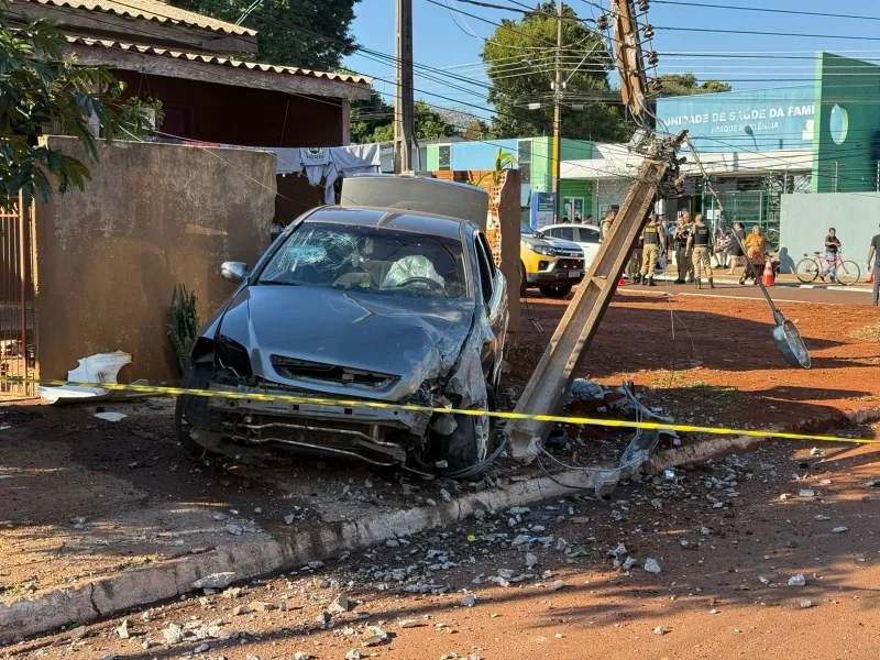 Mulher morre em violento acidente em Guaíra