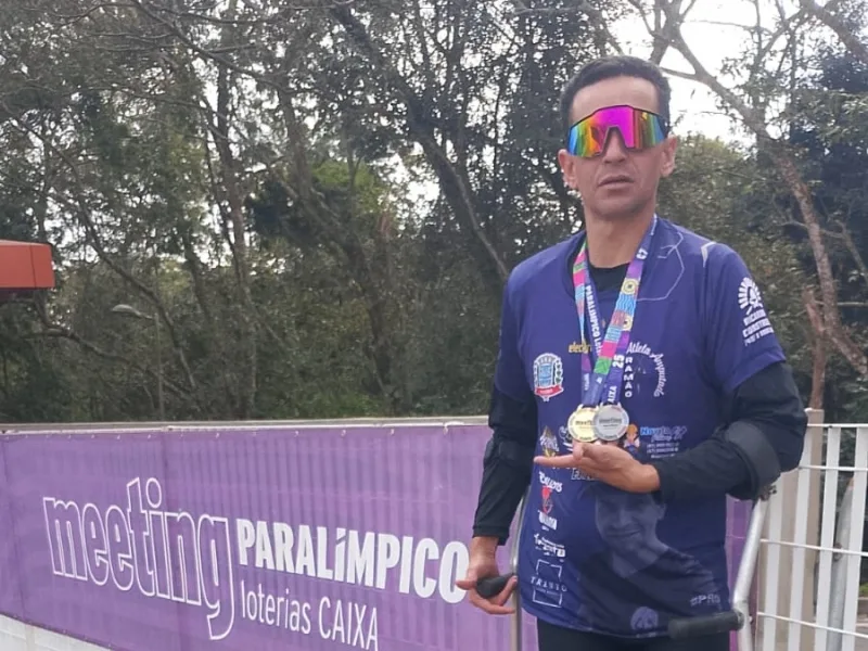 Atleta de Guaíra conquista medalhas no Meeting Paralímpico 2025 em São Paulo
