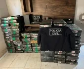 Polícia Civil localiza depósito de drogas e apreende quase duas toneladas de maconha em Mundo Novo