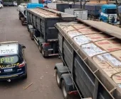 Carreta lotada de cigarros é apreendida em Marechal Rondon