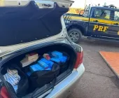 Saiu de Guaíra: Mulher é flagrada com 150 celulares paraguaios em carro na BR-163