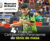 Guaíra recebe neste final de semana a 4ª etapa do Campeonato Paranaense de Tênis de Mesa
