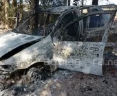 Veículo é encontrado abandonado e destruído por incêndio em Marechal Rondon