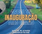 Revitalização da estrada de Três Irmãs será inaugurada nesta quinta