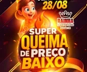 Super Queima do Preço Baixo acontece nesta quinta-feira no Rainha Supermercado