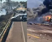 Paranaense morre em grave acidente seguido de explosão no MS