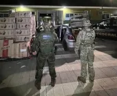 Carros carregados com cigarros são apreendidos pela PF e BPFron em Mercedes