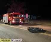 Policial aposentado é morto a tiros em Santa Helena e caminhão atropela corpo
