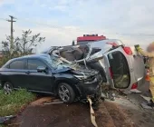 Grave acidente deixa duas pessoas mortas na BR-163 em Toledo