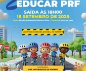 2º Pedal Solidário Educar PRF acontece nesta quinta-feira em Guaíra
