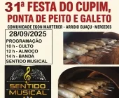 Festa do Cupim acontece neste domingo no Arroio Guaçu