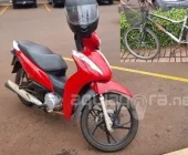 Acidente entre moto e bicicleta deixa um ferido, em Marechal Rondon