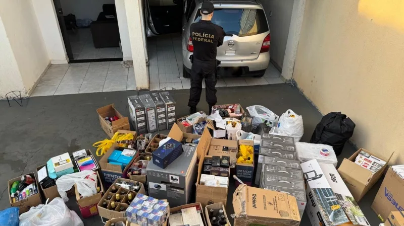 PF de Guaíra deflagra operação contra contrabando de eletrônicos e prende seis pessoas