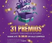 Farmácia Biolab completa 35 anos em Mercedes e sorteará um prêmio por dia em outubro!