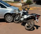 Acidente deixa motociclista ferido em Mercedes