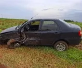 Mãe e filha ficam feridas em acidente entre Iguiporã e Porto Mendes