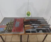 Dois homens são presos pelo BPFRON com seis armas e munições em Marechal Rondon
