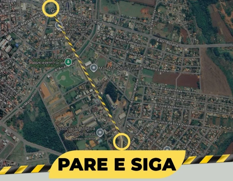 Atenção motoristas: Prefeitura realiza mudanças temporárias no trânsito em Guaíra