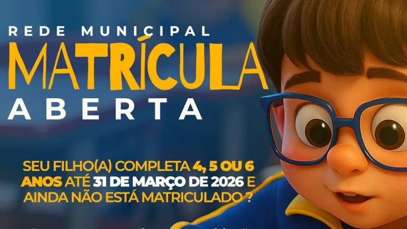 Guaíra divulga informações sobre matrículas e rematrículas para o ano letivo de 2026