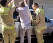 Bombeiros resgatam bebê que ficou preso dentro de carro após veículo trancar em Marechal Rondon