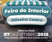 Distrito de Dr. Oliveira Castro receberá edição da Feira do Interior