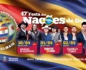 Guaíra divulga shows nacionais da Festa das Nações de 2026