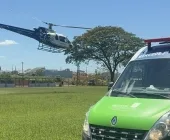 Idosa é transferida de helicóptero de Mercedes para Toledo