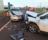 Colisão frontal entre carros deixa feridos em Marechal Rondon