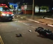 Motociclista de 18 anos morre em acidente próximo ao Teatro de Toledo