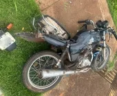 Vídeo flagra acidente de motociclista em fuga da Guarda Municipal em Guaíra