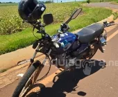 Acidente em trevo de Novo Horizonte deixa motociclista com ferimentos graves