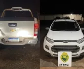 Ecosport e S10 roubadas no RS são recuperadas em Guaíra e quatro pessoas são presas