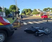 Acidente em Marechal Rondon deixa mulher ferida