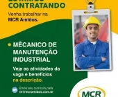 MCR Amidos abre vaga para Mecânico de Manutenção Industrial com foco em confiabilidade e segurança