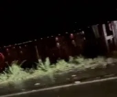 Acidente envolve duas carretas na BR-163 entre Guaíra e Mercedes
