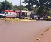 Acidente em trevo de Guaíra deixa duas pessoas feridas