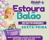 Com diversos brindes, Farmácia Biolab promove 'Estoura Balão' na sexta-feira (20)