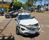 Colisão entre carros deixa mulher ferida em Marechal Rondon