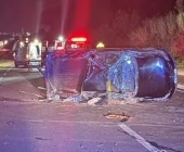Saveiro fica destruída e duas pessoas feridas em grave acidente na BR-163 em Marechal Rondon