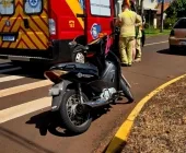 Acidente deixa mulher ferida em Marechal Rondon