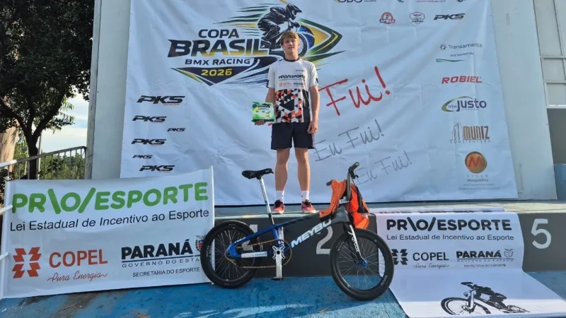 Mercedense é campeão da Copa Brasil de BMX