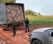 DOF apreende caminhão com carga de cigarros em Mundo Novo