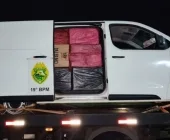 PM apreende van carregada com cigarros após perseguição em Marechal Rondon