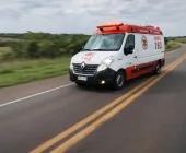 Motociclista fica gravemente ferido em acidente na BR-272 em Guaíra